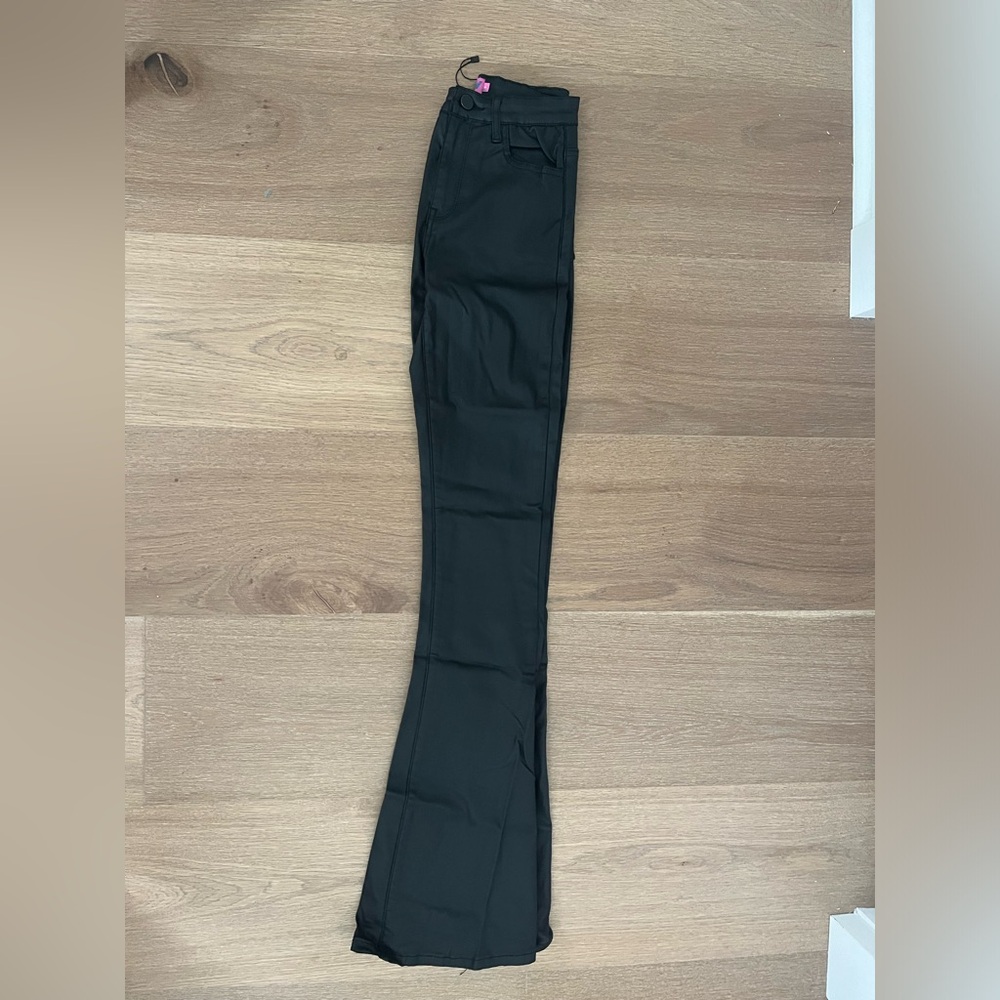Edikted Leather wide leg pants